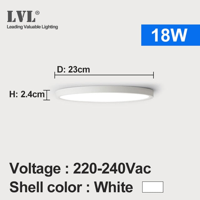 LED Downlight 12W 18W 24W 32W Modern Surface Mounted Downlights For Living room Kitchen Bedroom Bathroom Lamp