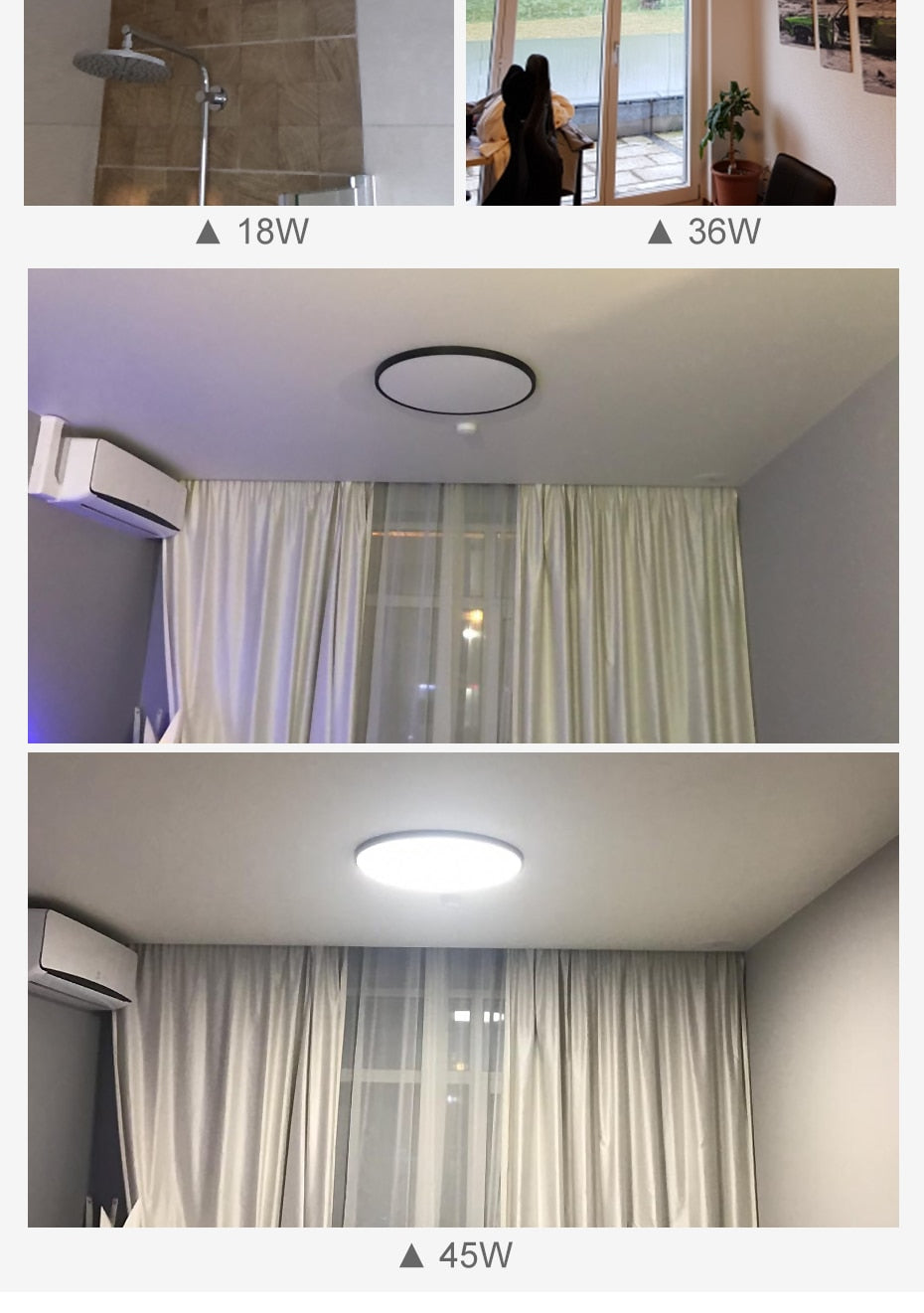 LED Downlight 12W 18W 24W 32W Modern Surface Mounted Downlights For Living room Kitchen Bedroom Bathroom Lamp