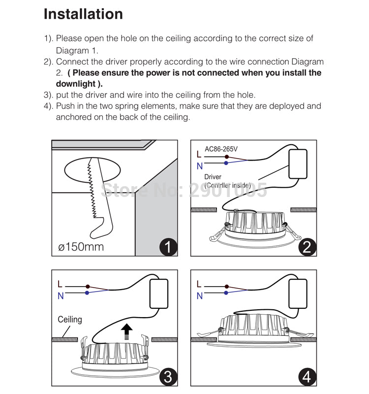 LED light Downlight dimmable smart Indoor living room light AC220V 18W RGB+CCT can Mobile phone/2.4G remote/wifi/voice control