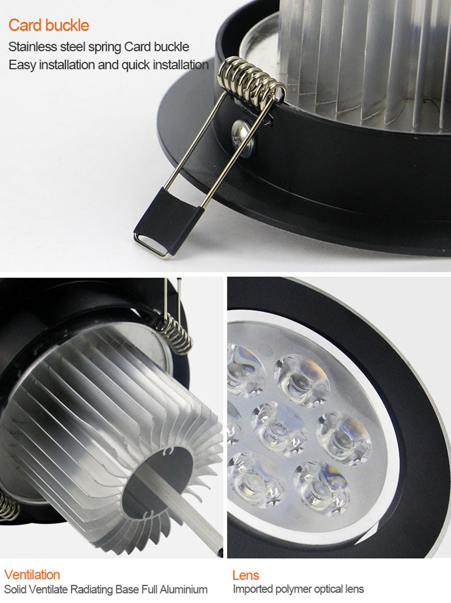 LED Downlight Dimmable Led Recessed Light Spot Led Ceiling Lamp 5W 7W Lighting For Living Room Dining Room Kitchen Bedroom