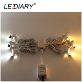 LEDIARY LED Mini Downlights Remote Control Dimmable White Spot Lamp 1.5W 110V-220V 27mm Cut Hole Size Indoor Cabinet Lighting