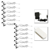 LEDIARY LED Mini Downlights Remote Control Dimmable White Spot Lamp 1.5W 110V-220V 27mm Cut Hole Size Indoor Cabinet Lighting