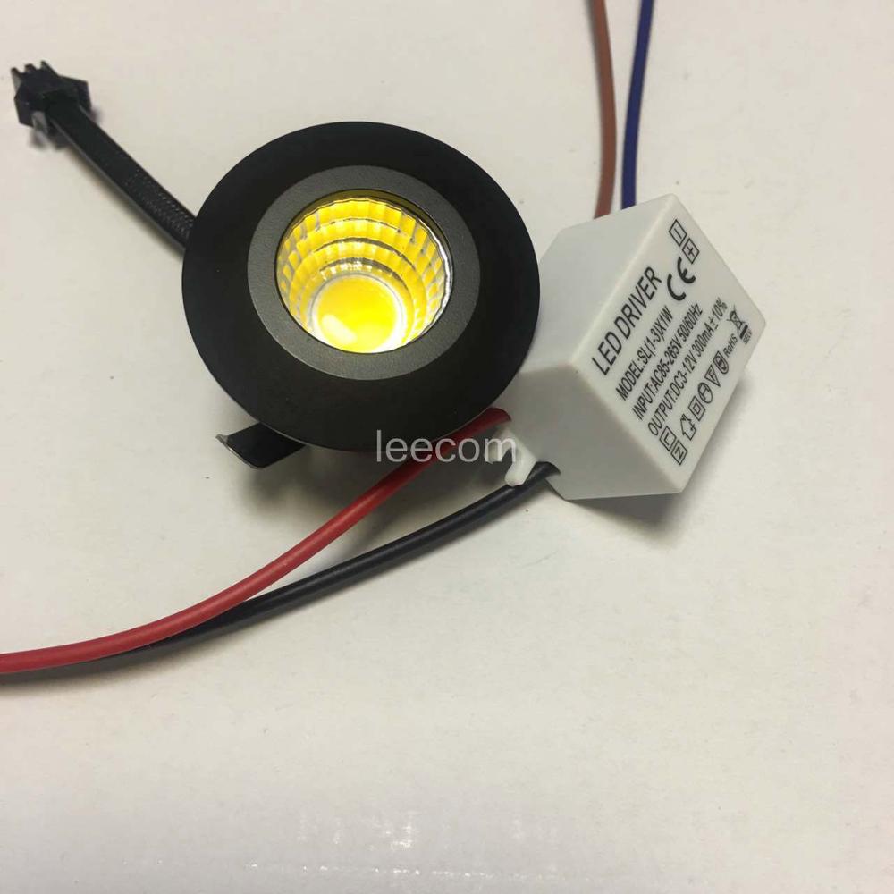 LED Downlight DC12V AC230V 3W new cob spot 10pcs Adjustable-pitch Led Down Light Energy Saving Spot Home Ceiling Downlight Mini Recessed Lamp