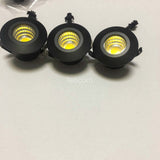 LED Downlight DC12V AC230V 3W new cob spot 10pcs Adjustable-pitch Led Down Light Energy Saving Spot Home Ceiling Downlight Mini Recessed Lamp