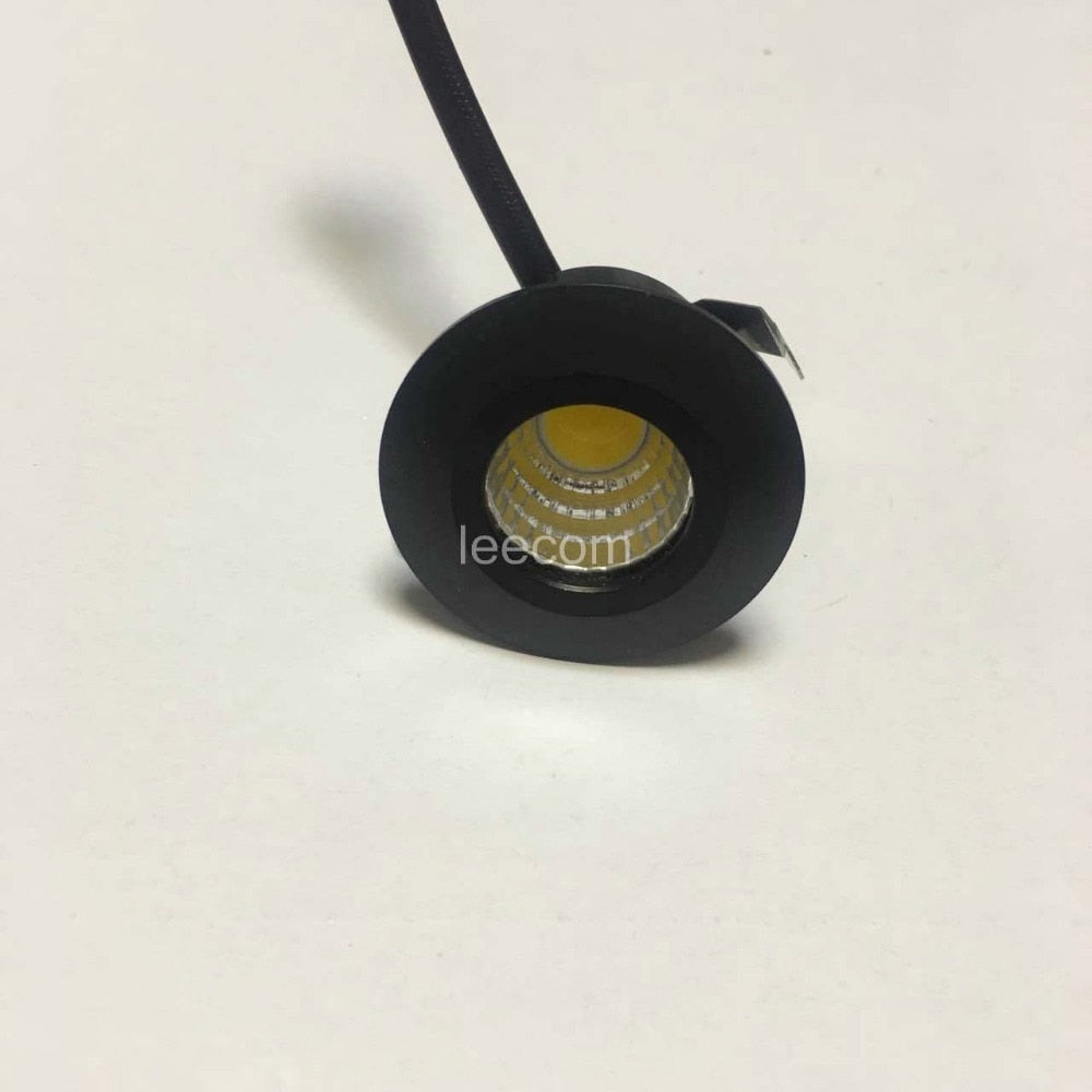 LED Downlight DC12V AC230V 3W new cob spot 10pcs Adjustable-pitch Led Down Light Energy Saving Spot Home Ceiling Downlight Mini Recessed Lamp