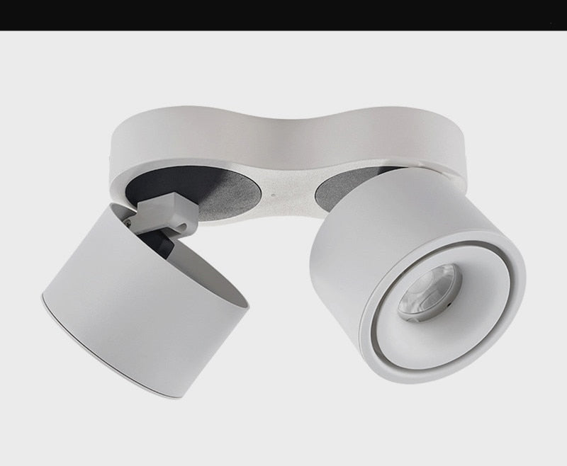 Folding Rotating Dimmable COB LED Downlights 9W 18W 24W 30W LED Ceiling Spot Lights AC85-265V LED Ceiling Lamps Indoor Lighting