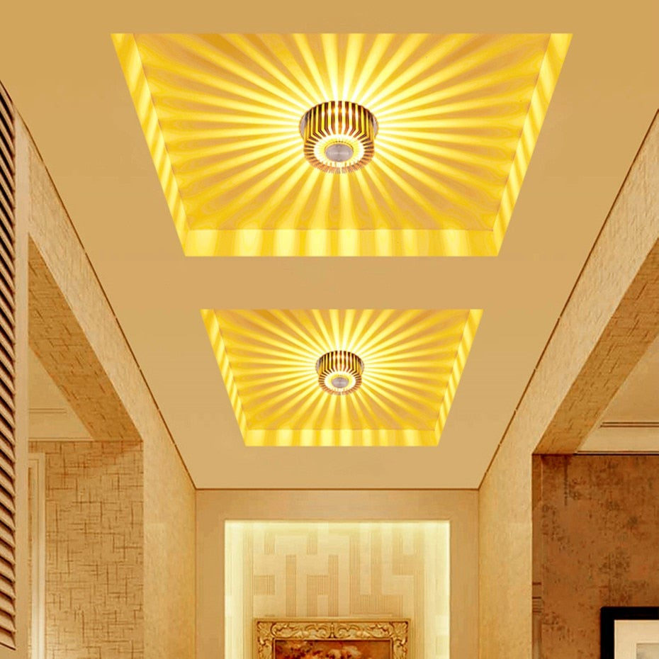 Novelty Recessed Led lamp Spot led downlight 220V 110V Colorful LED Bulb Spot Light For Living Room KTV Party Decoration Lamp