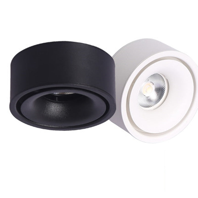 LED surface mounted round downlight 7W 10W Nordic ceiling light CRI＞85 ultra-thin living room background wall corridor lighting