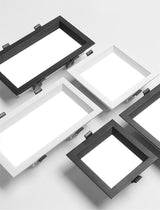 Ultra-Thin Square Recessed LED panel lights LED Ceiling Lights AC85-265V LED Downlights Warm/Cool White Indoor Lighting