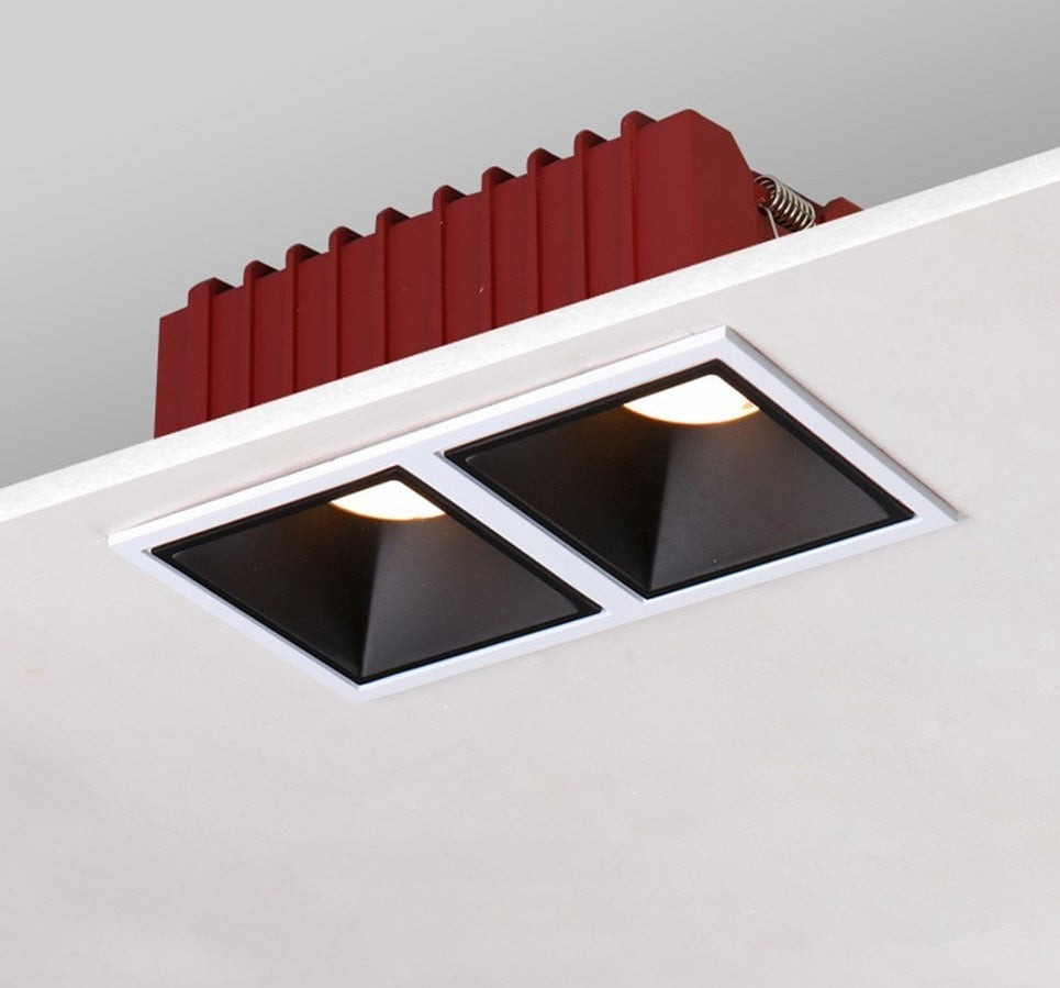 NO Dazzling Recessed LED Downlight Dimmable 24W 12W 7W COB LED Spot Lighting 220V 110V Recessed LED lamp for indoor Ceiling lamp