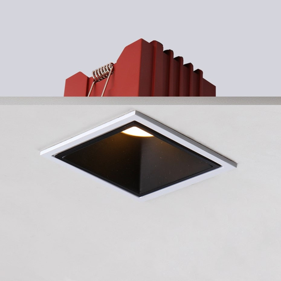 NO Dazzling Recessed LED Downlight Dimmable 24W 12W 7W COB LED Spot Lighting 220V 110V Recessed LED lamp for indoor Ceiling lamp