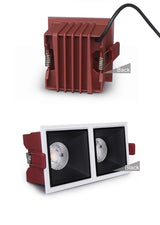 NO Dazzling Recessed LED Downlight Dimmable 24W 12W 7W COB LED Spot Lighting 220V 110V Recessed LED lamp for indoor Ceiling lamp