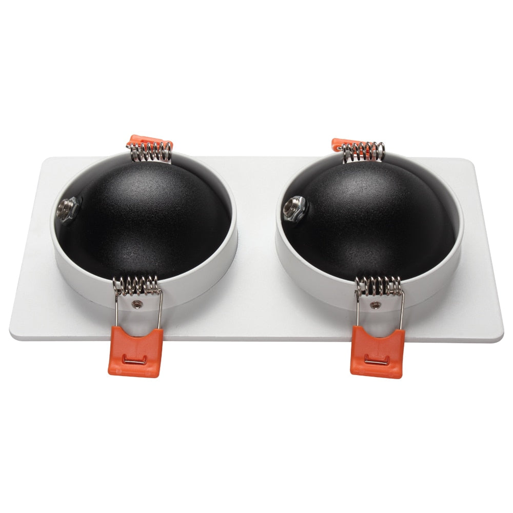 360 Angle Rotatable LED COB Recessed Downlight Square 10W 14W 20W 24W Ceiling Spot Light for Picture TV Background AC 220V