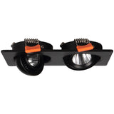 360 Angle Rotatable LED COB Recessed Downlight Square 10W 14W 20W 24W Ceiling Spot Light for Picture TV Background AC 220V