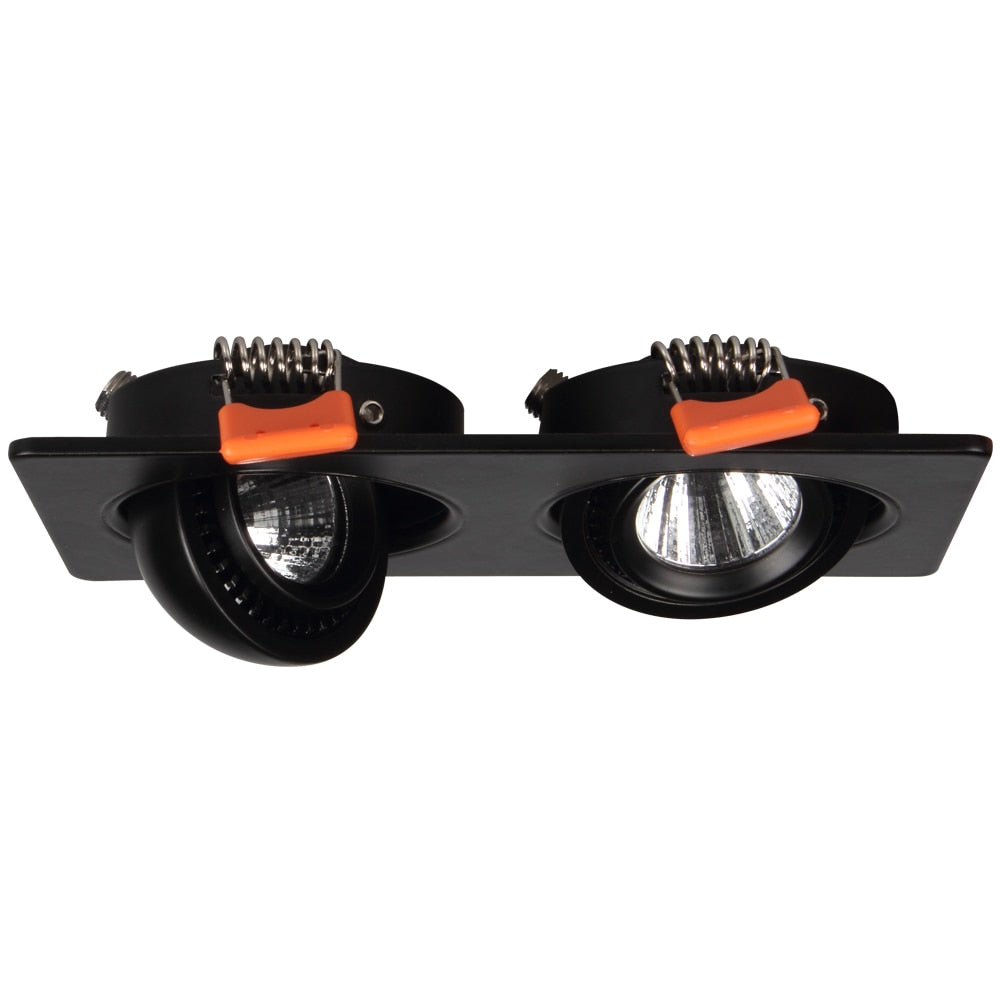 360 Angle Rotatable LED COB Recessed Downlight Square 10W 14W 20W 24W Ceiling Spot Light for Picture TV Background AC 220V