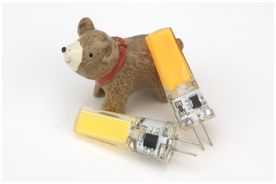 LED G4 G9 E14 3W 6W 4pcs/lot Light Bulb AC/DC 12V 220V LED Lamp COB Spotlight Chandelier Replace Halogen Lamps Cold/Warm white