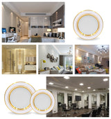 Ultra Bright Round LED Downlight 5W 7W 9W 12W 15W 18W Gold Ultra Thin Aluminum AC220V LED Down Light Ceiling Recessed Spot Light