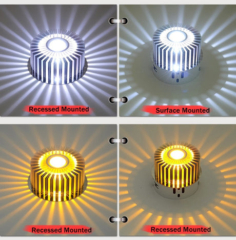 Modern Led Ceiling Lamp Recessed Led Downlight Artly Creative Spot Led Lights 3W Colorful Indoor Decorative Lighting AC110V 220V