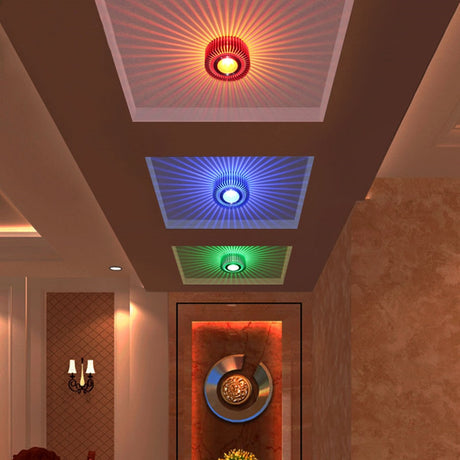 Modern Led Ceiling Lamp Recessed Led Downlight Artly Creative Spot Led Lights 3W Colorful Indoor Decorative Lighting AC110V 220V