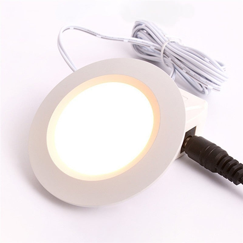 LED Downlight 12V Low Voltage Ultra-Thin Concealed Mini LED Downlight LED Display Cabinet Light Kitchen Cabinet Light With 2M Terminal Wire