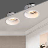 DBF Angle Adjustable Deep Anti-Glare LED COB Recessed Downlight 5W 7W 12W 15W Round White LED Ceiling Spot Light Pic Background