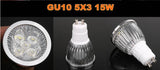 High power GU10 E27 GU5.3 E14 3X3W 9W 4x3W 12W 5X3W 15W 85-265V Dimmable Light lamp Bulb LED Downlight Led Bulb