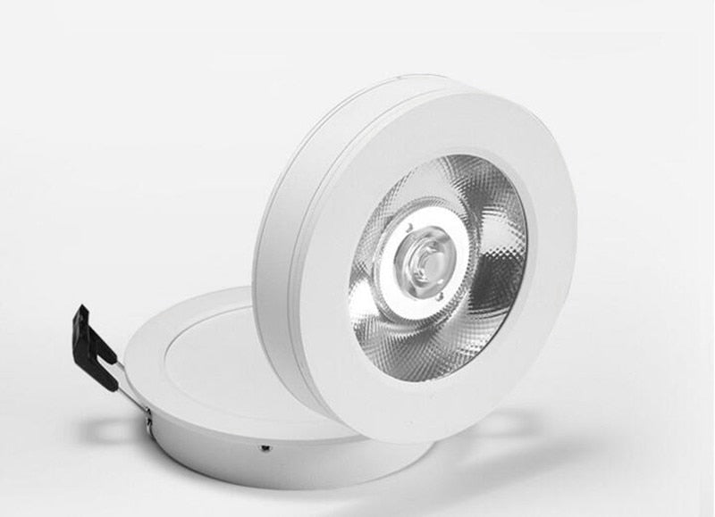Round 90° Folding Recessed COB LED Downlights 5W/7W/12W LED Ceiling Spot lights Background Painting Lamps AC220V Indoor Lighting