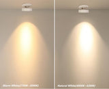 Round 90° Folding Recessed COB LED Downlights 5W/7W/12W LED Ceiling Spot lights Background Painting Lamps AC220V Indoor Lighting