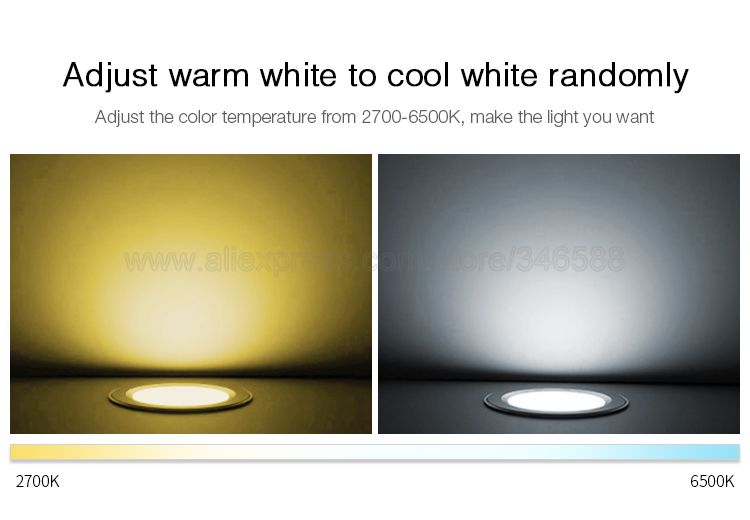 MiBoxer FUT065 18W RGB+CCT Downlight AC110V 220V LED Ceiling Spotlight 2.4G RF Remote WiFi APP Alexa Google Voice Control