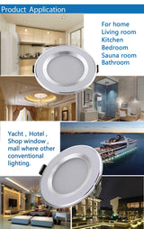 Dimmable Waterproof LED Downlight 1pcs 220V 7W/9W/12W/15W/18W LED Bulb Light Recessed LED Spot Light For Bathroom