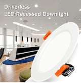 DBF Driverless LED Recessed Downlight 2-in-1 SMD 2835 3W 5W 7W 9W 12W AC220V LED Ceiling Spot light Bedroom Indoor Lighting