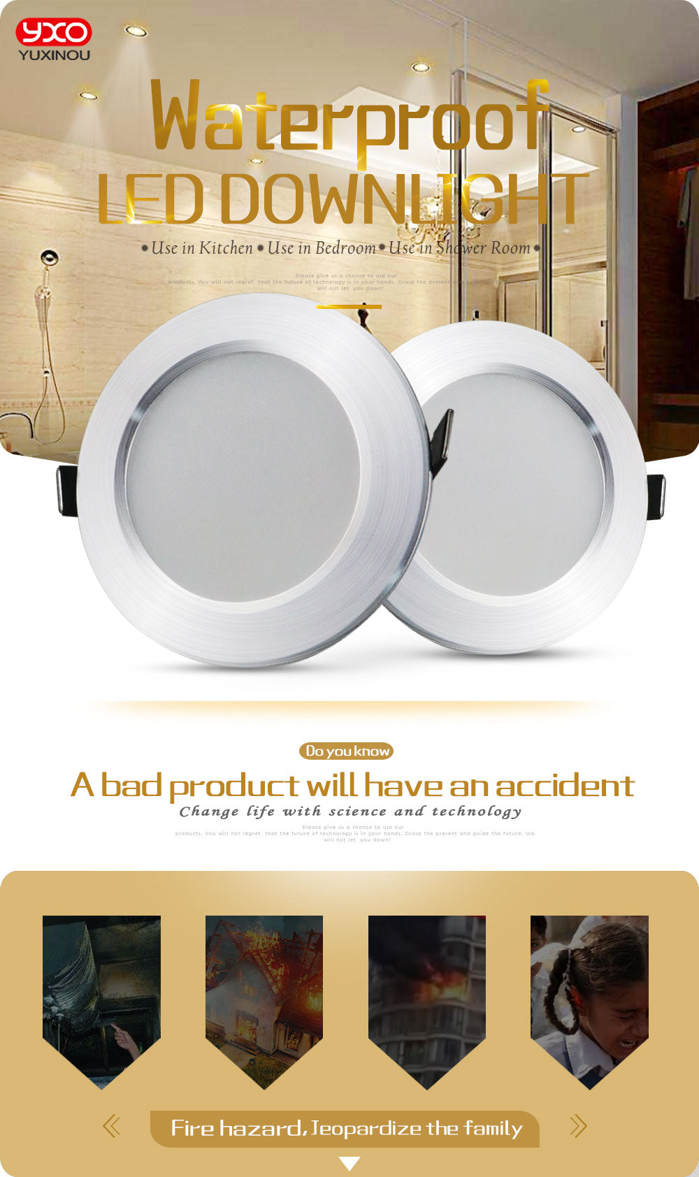 Dimmable Led Downlights 5W 7W 9W 12W 110V 220V Waterproof LED Ceiling Downlight Lamps Led Ceiling Lamp Home Indoor Lighting