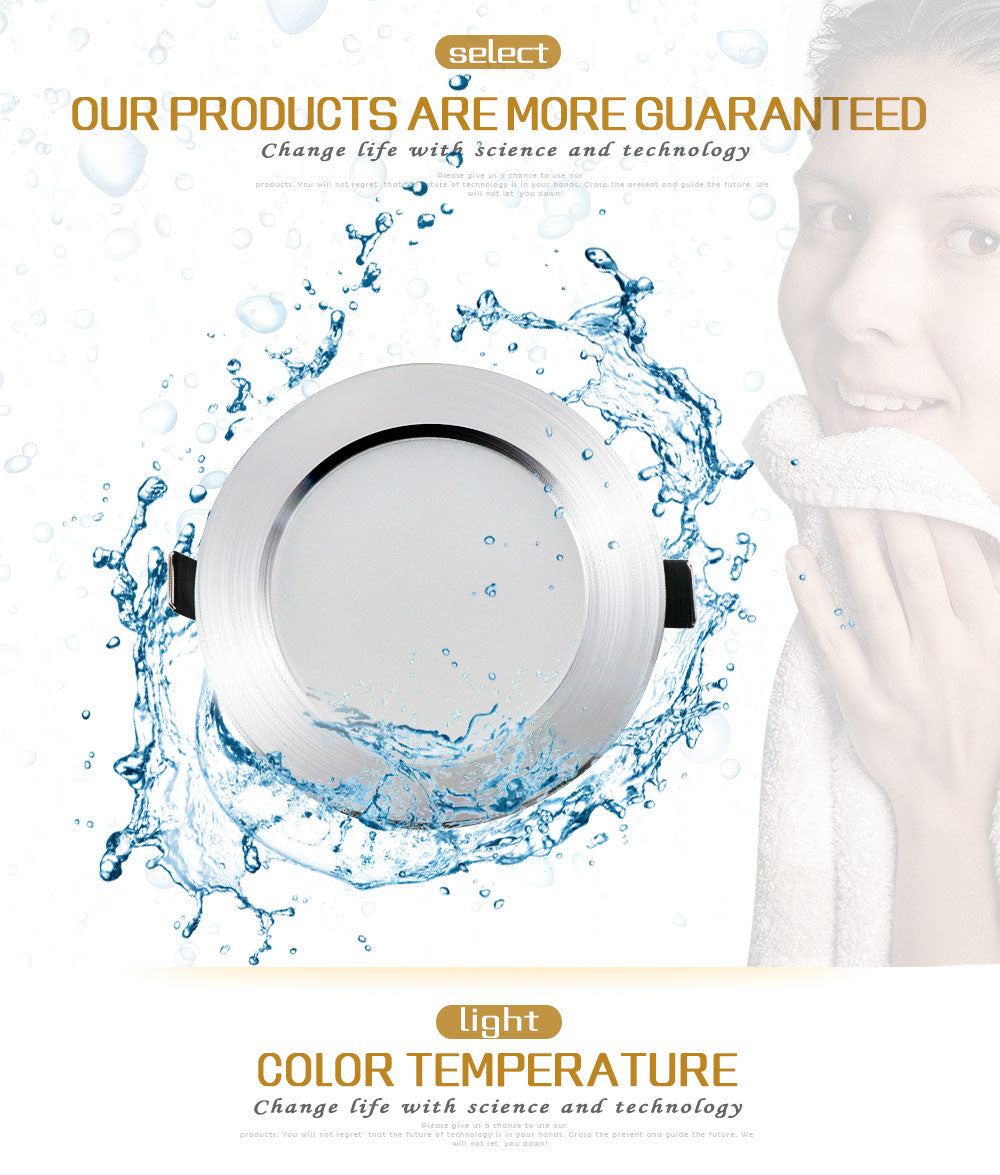 Dimmable Led Downlights 5W 7W 9W 12W 110V 220V Waterproof LED Ceiling Downlight Lamps Led Ceiling Lamp Home Indoor Lighting