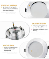 Dimmable Led Downlights 5W 7W 9W 12W 110V 220V Waterproof LED Ceiling Downlight Lamps Led Ceiling Lamp Home Indoor Lighting