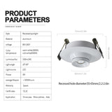 Aisilan Zoom Mini Spot light Focos Led Recessed LED Downlight Adjustable Built-in led  Spot it Encastrable AC90-260V