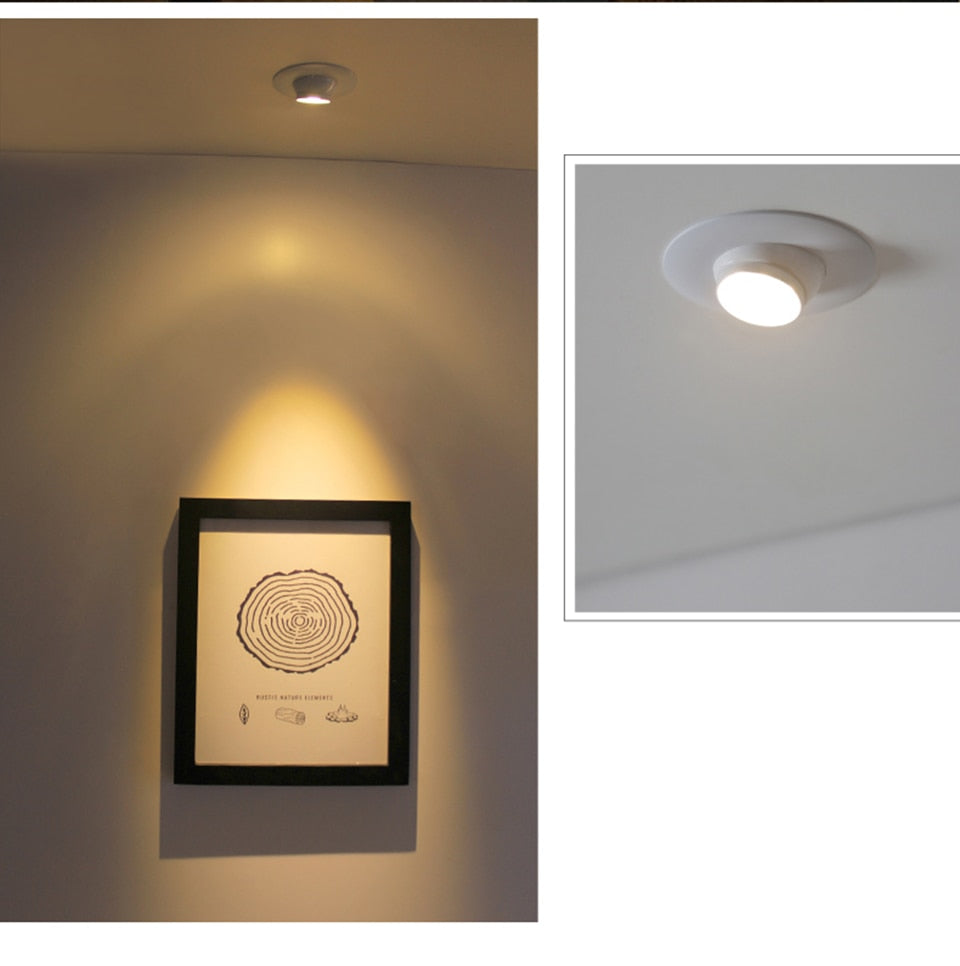 Aisilan Zoom Mini Spot light Focos Led Recessed LED Downlight Adjustable Built-in led  Spot it Encastrable AC90-260V