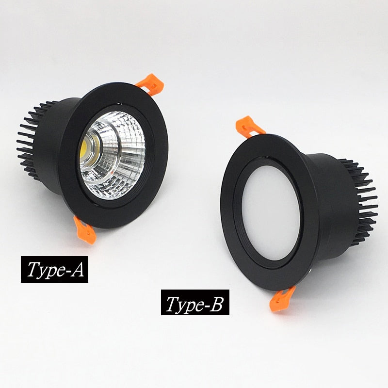 Circular Dimmable Recessed LED Downlights 7W 9W 12W 15W COB LED Ceiling Spot Lights AC110-240V LED Ceiling Lamps Indoor Lighting