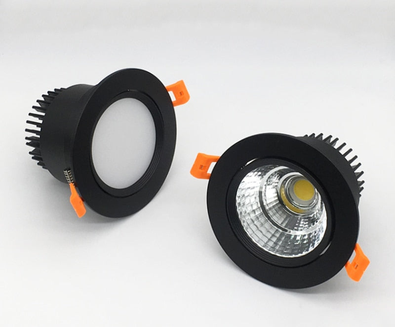 Circular Dimmable Recessed LED Downlights 7W 9W 12W 15W COB LED Ceiling Spot Lights AC110-240V LED Ceiling Lamps Indoor Lighting