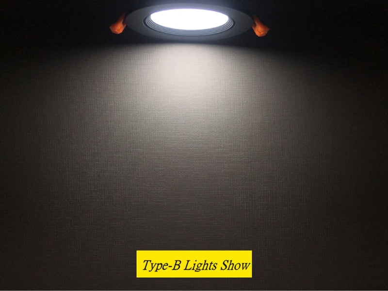 Circular Dimmable Recessed LED Downlights 7W 9W 12W 15W COB LED Ceiling Spot Lights AC110-240V LED Ceiling Lamps Indoor Lighting