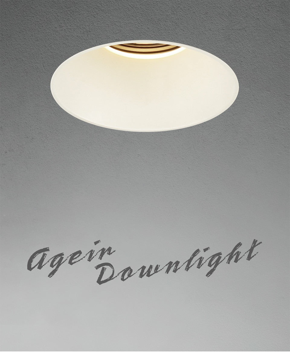 Aisilan Modern LED recessed downlight frameless built-in spot lamp Minimalist Convenient installation for living room bedroom