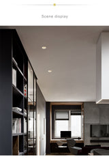 Aisilan Modern LED recessed downlight frameless built-in spot lamp Minimalist Convenient installation for living room bedroom