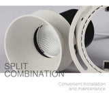 Aisilan Modern LED recessed downlight frameless built-in spot lamp Minimalist Convenient installation for living room bedroom