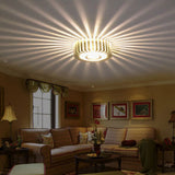 DBF Novelty Sunflower Aluminum 3W RGB LED Ceiling Light Surface Mount/Embeded LED Ceiling Light for KTV Bar Corridor Home Decor