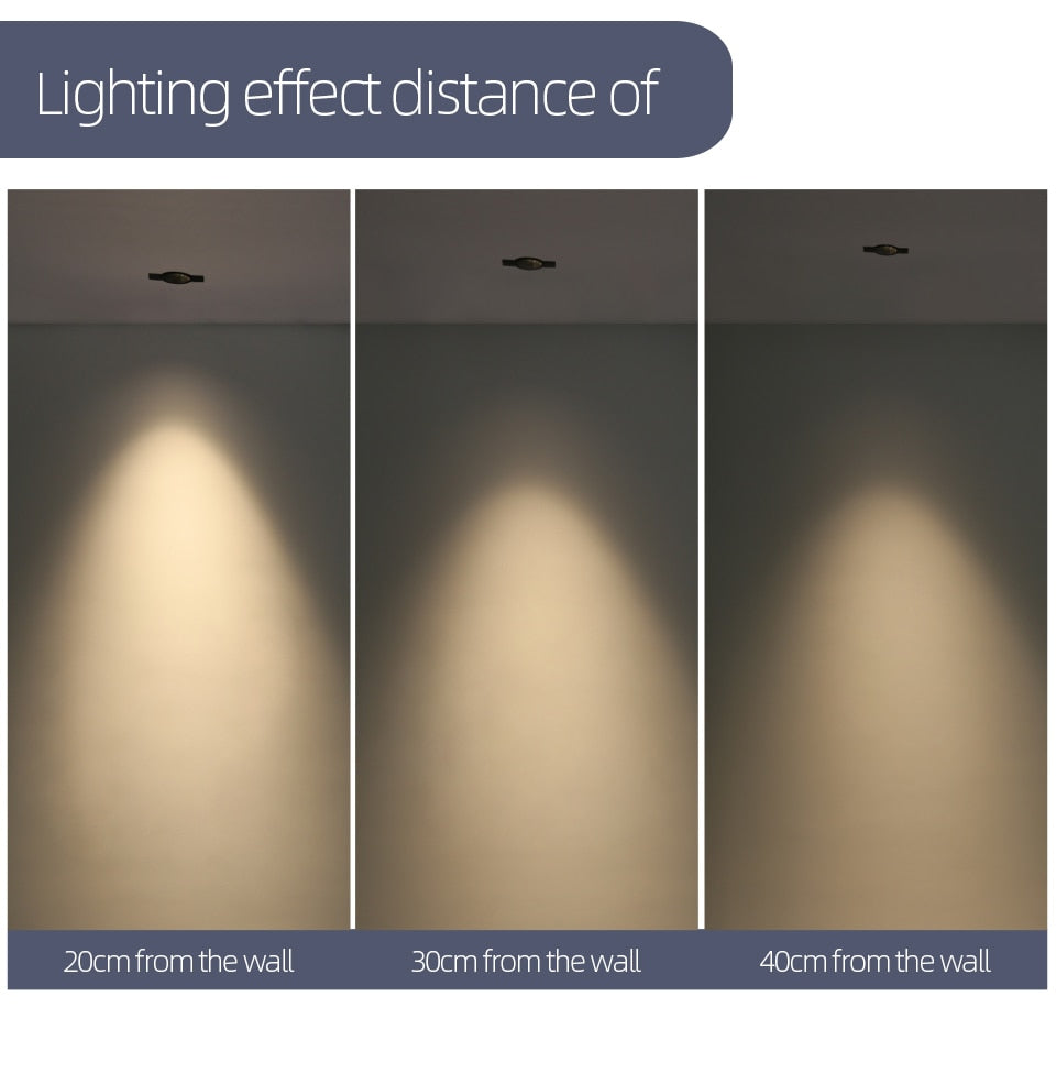Aisilan LED recessed downlight Frameless anti-glare for living room corridor bedroom cutout size 8cm spot light lamp