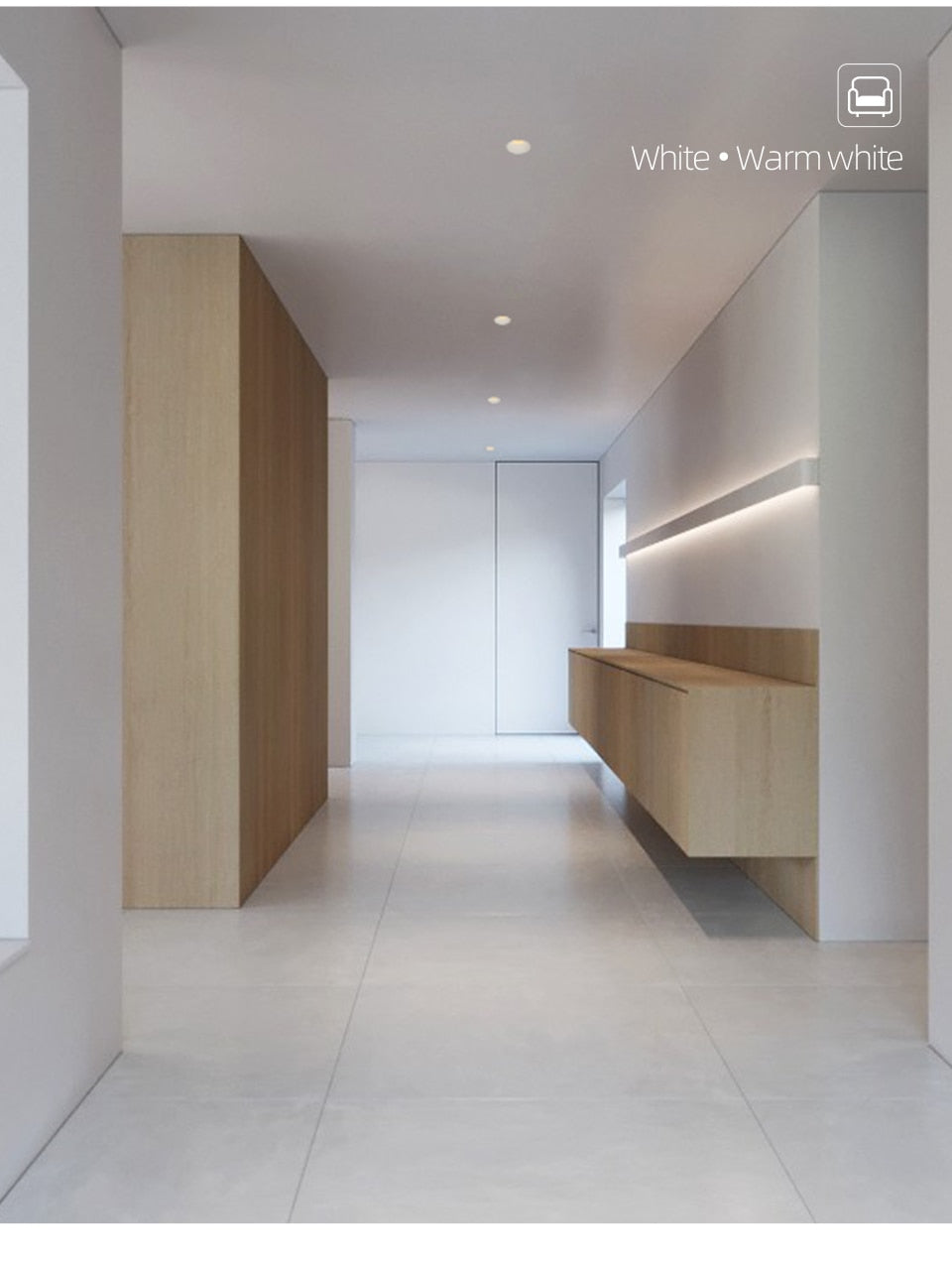 Aisilan LED recessed downlight Frameless anti-glare for living room corridor bedroom cutout size 8cm spot light lamp