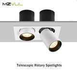 Led Recessed Downlight Stretchable led spot light 360 Degree Rotate led Ceiling lamp For Clothes Store light