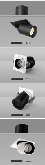 Led Recessed Downlight Stretchable led spot light 360 Degree Rotate led Ceiling lamp For Clothes Store light