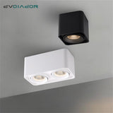 LED Downlight 10W 12W Spot Led Adjustable Ceiling Lamp Surface Mounted Led Spots 220V Dimmable Home Lighting