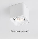 LED Downlight 10W 12W Spot Led Adjustable Ceiling Lamp Surface Mounted Led Spots 220V Dimmable Home Lighting