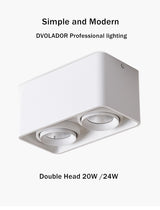 LED Downlight 10W 12W Spot Led Adjustable Ceiling Lamp Surface Mounted Led Spots 220V Dimmable Home Lighting